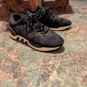 adidas Black and White Athletic Shoes